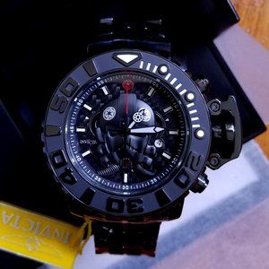 Invicta Star Wars TIE Pilot Sea Hunter Limited Edition All Black Watch